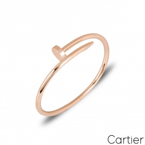 Cartier Rose Gold Plain Juste Un Clou Bracelet Size 17 B6048117 Cartier Rose Gold Plain Juste Un Clou Bracelet Size 17 B6048117